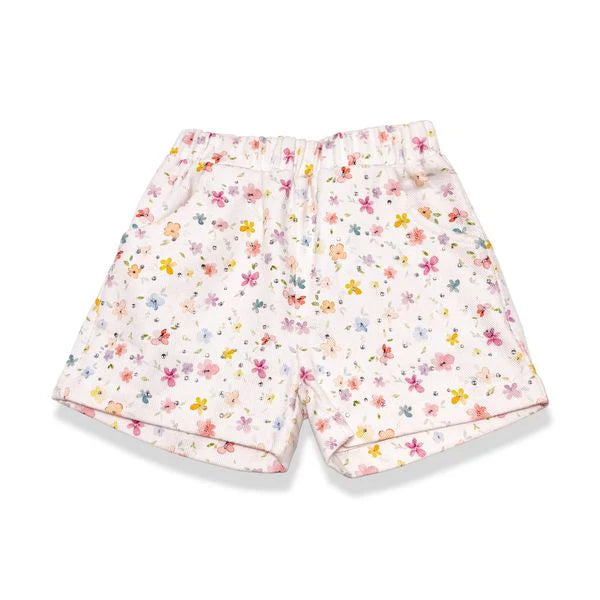 Floral Canvas Shorts