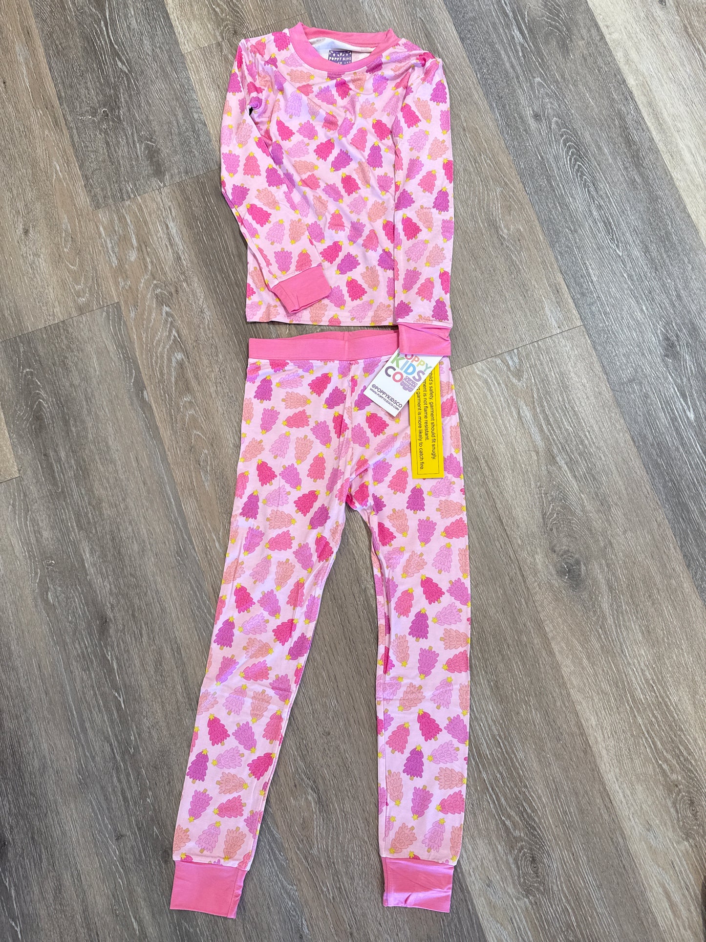 Purple Christmas Tree PJ Set