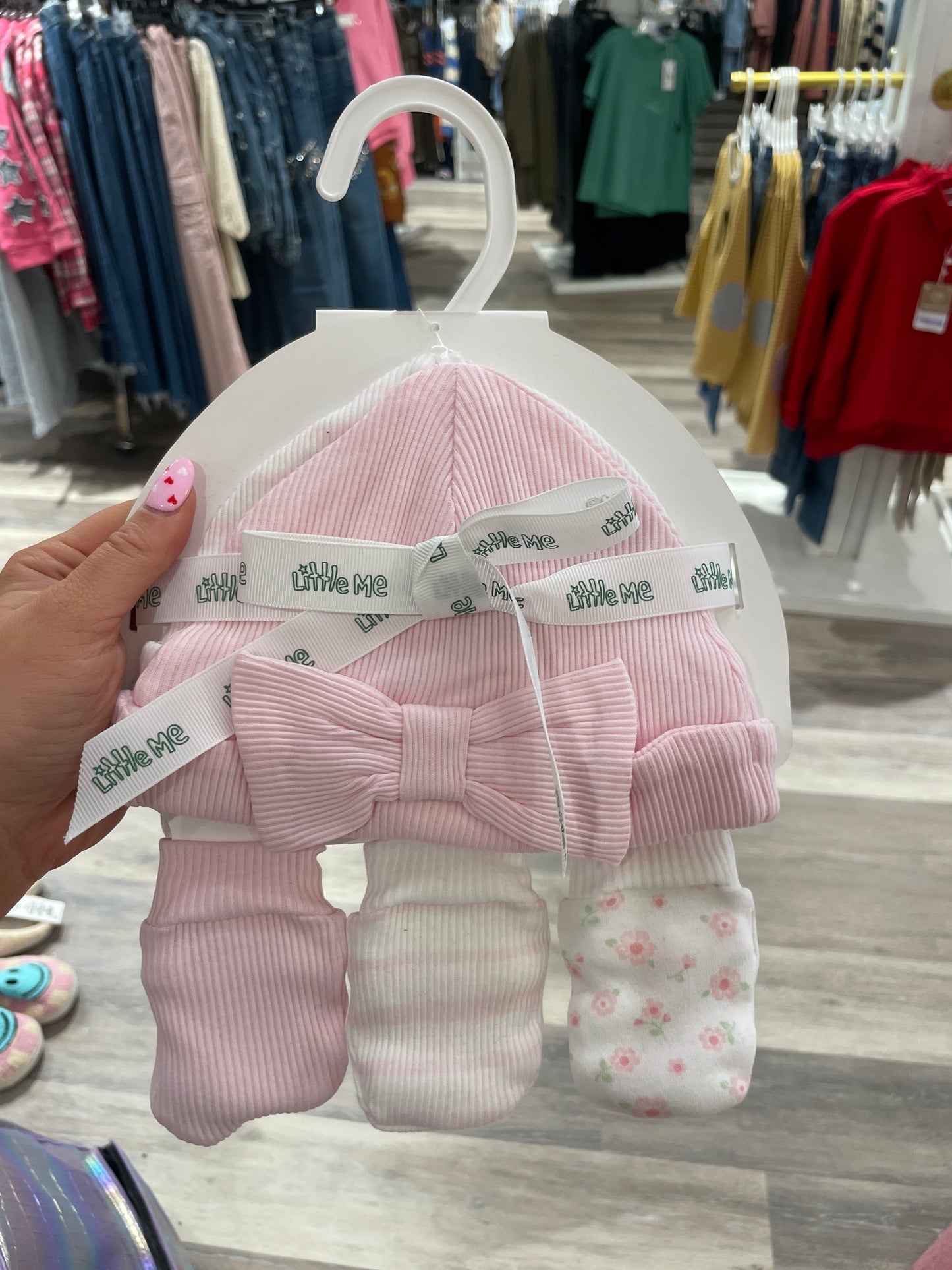 SPRINGTIME HAT-MITT SET