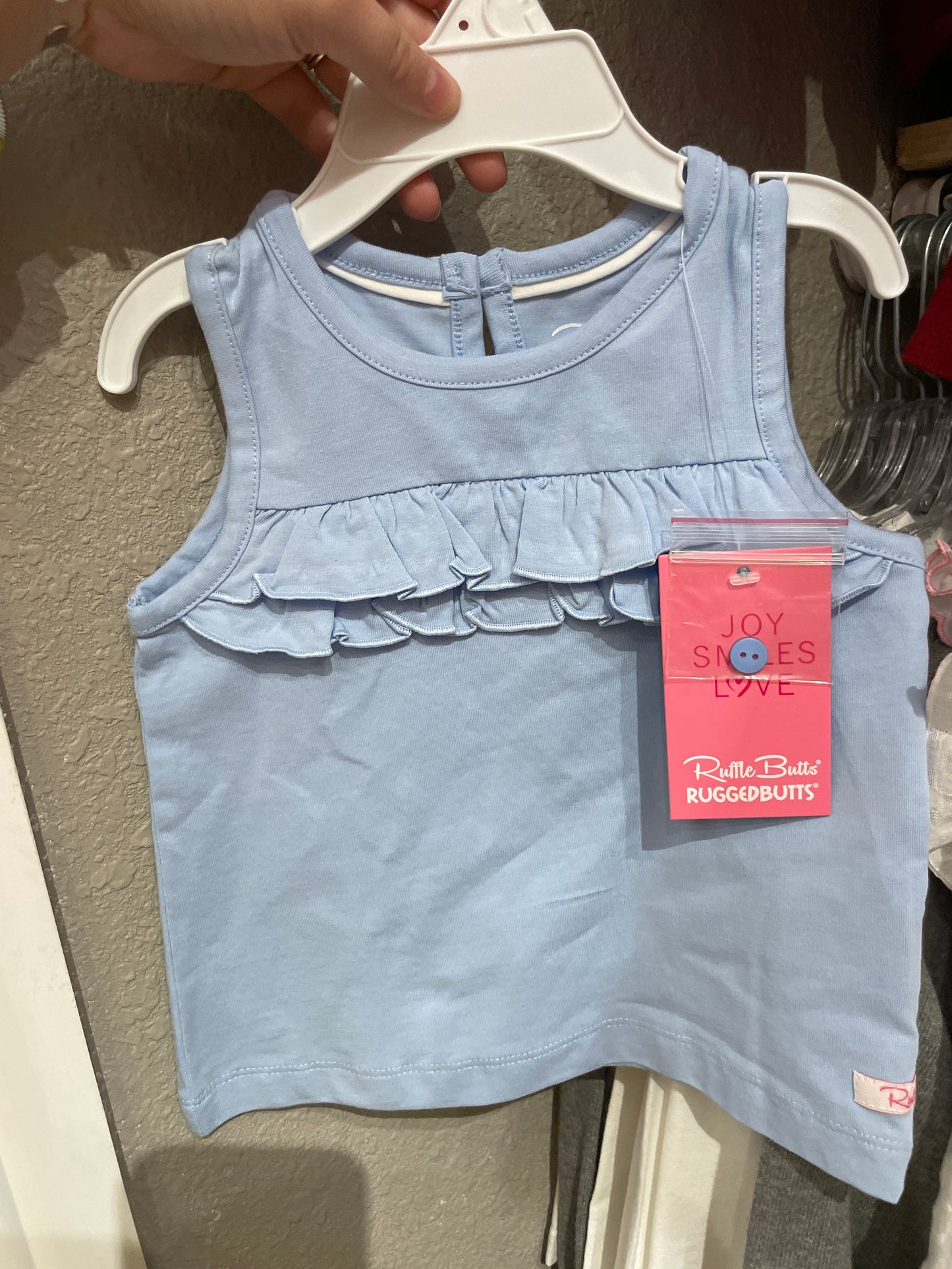 Windsurfer Blue Ruffle Tank