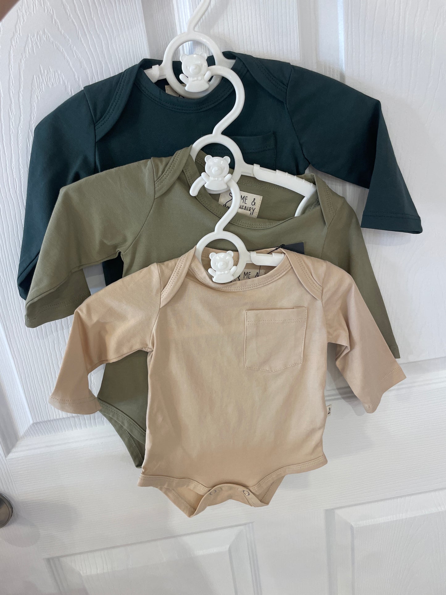 Triple Pack Baby Bodysuit w/ Pocket