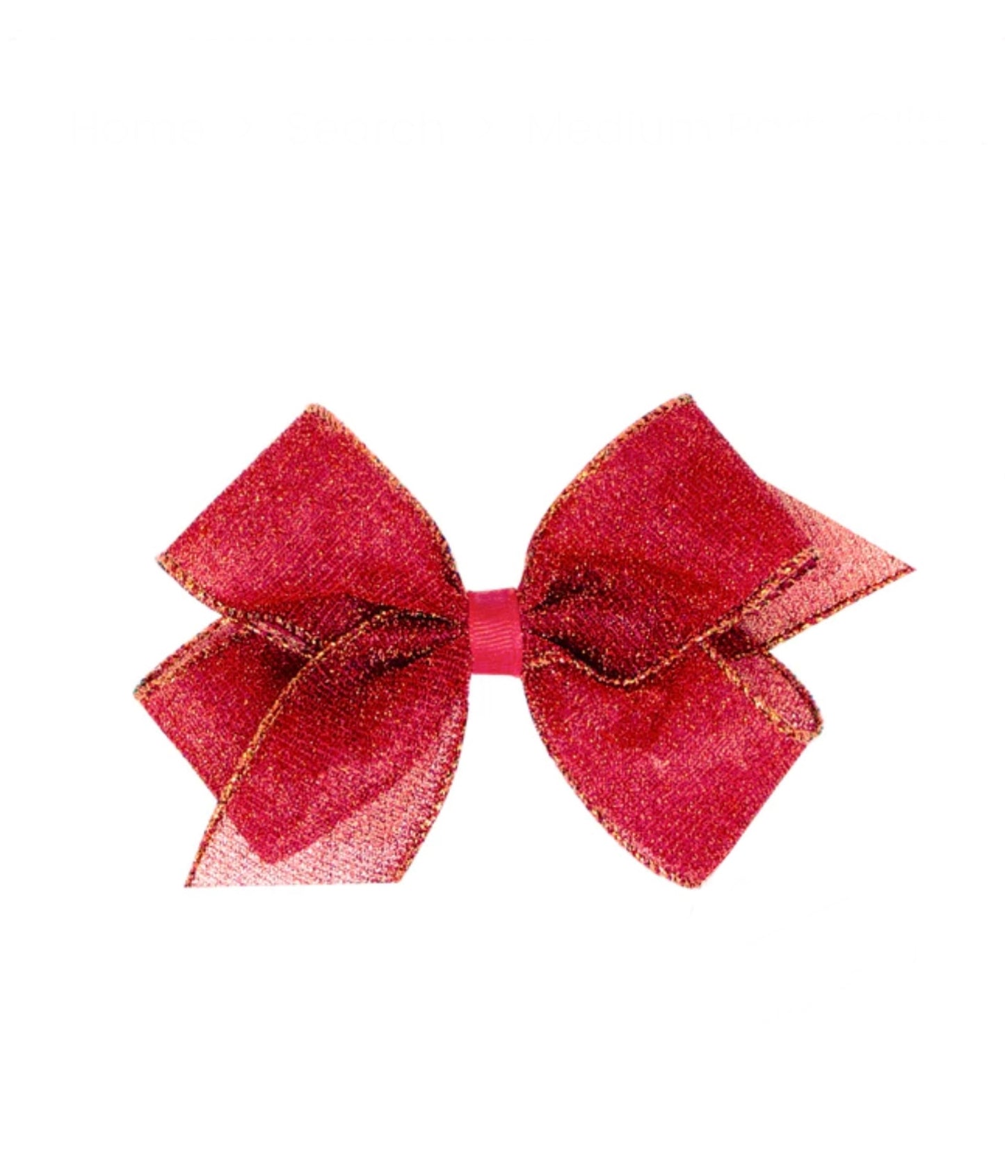 MED SPRKLE GLIM TEXTURED BOW