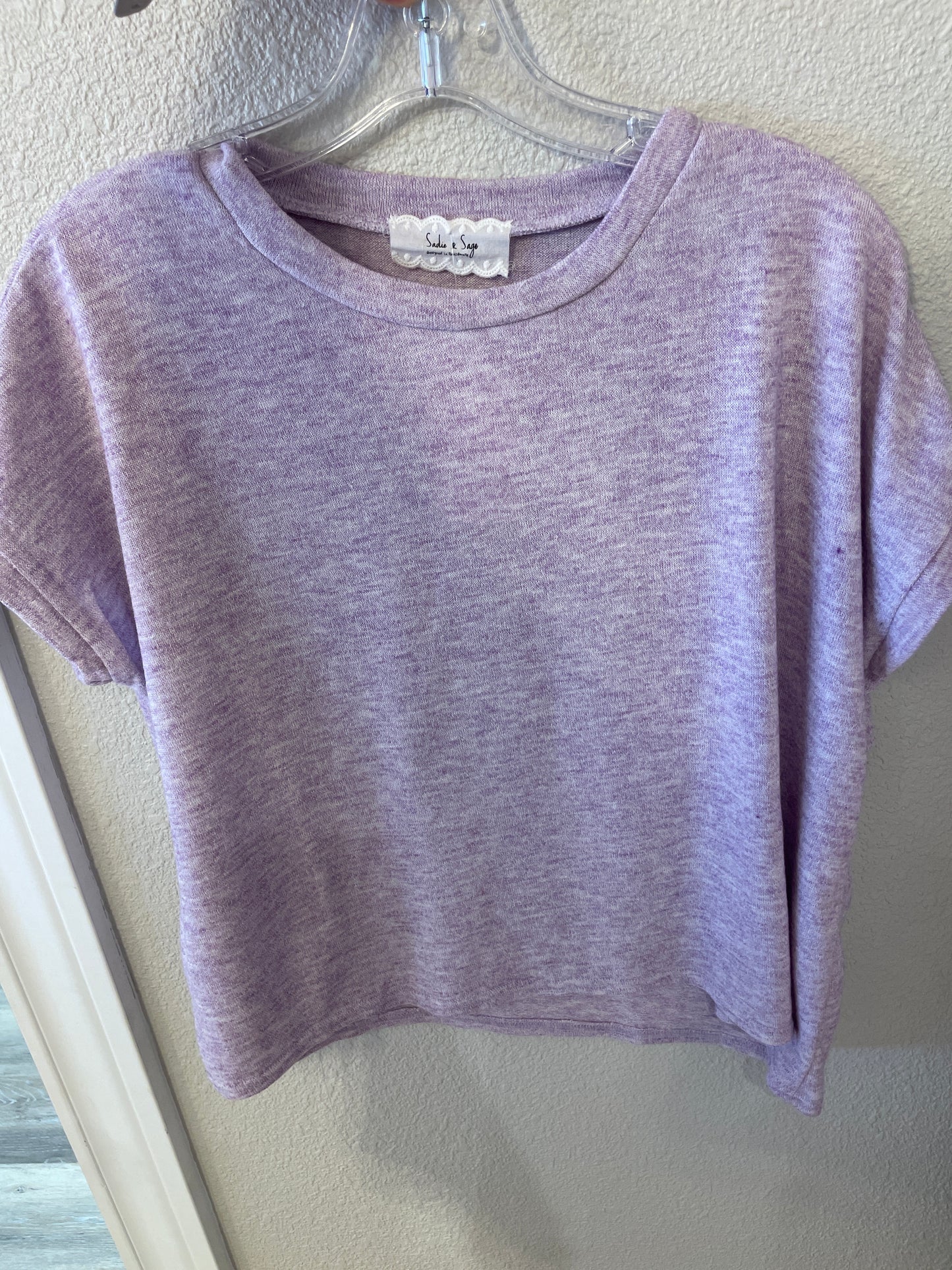 Soft Moments Purple Knit Top