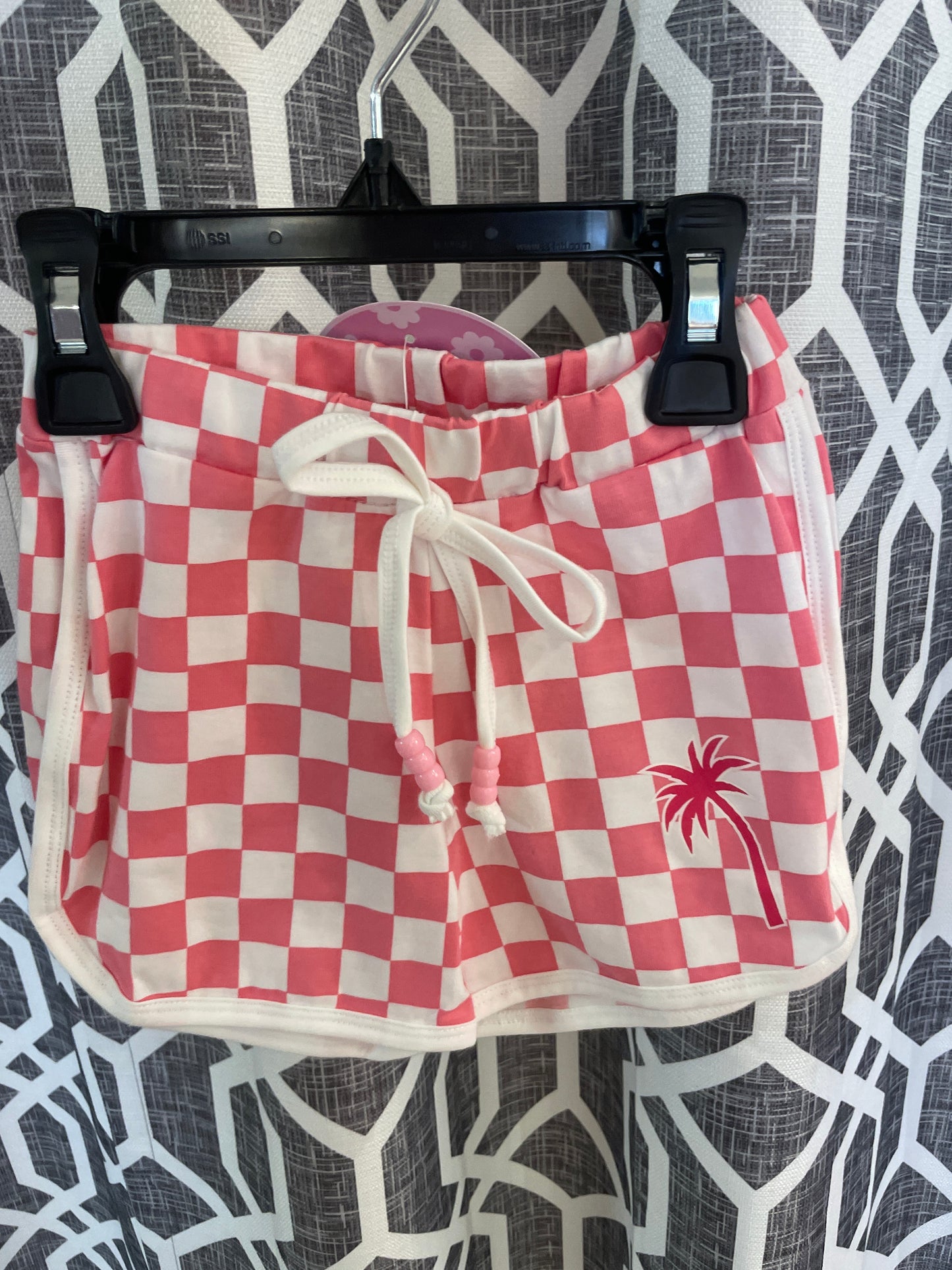 Paige Pink Checkard Shorts