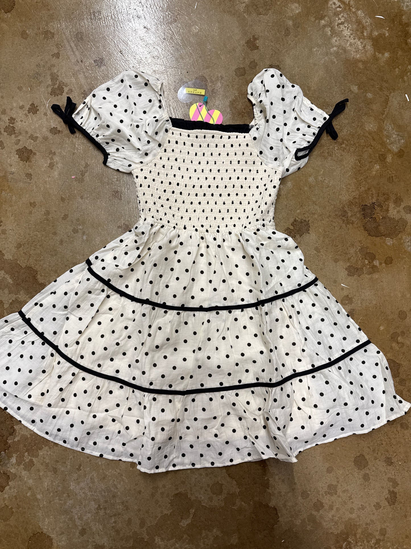 Ivory Polkadot Dress