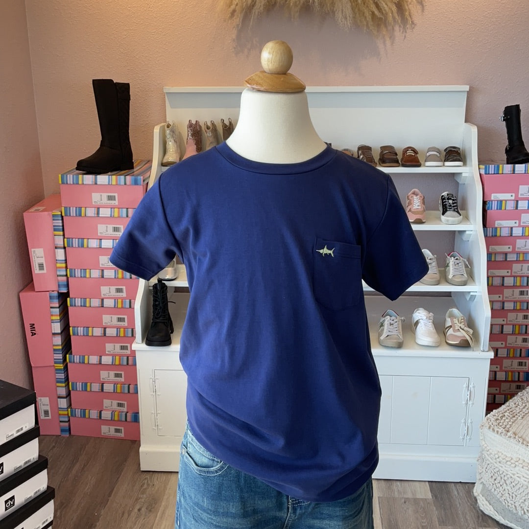 SBC Signature Pima Pocket Tee Navy