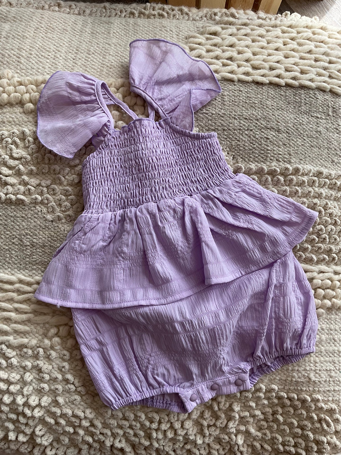 VIBRANT MEADOWS CREPE CHIFFON ROMPER