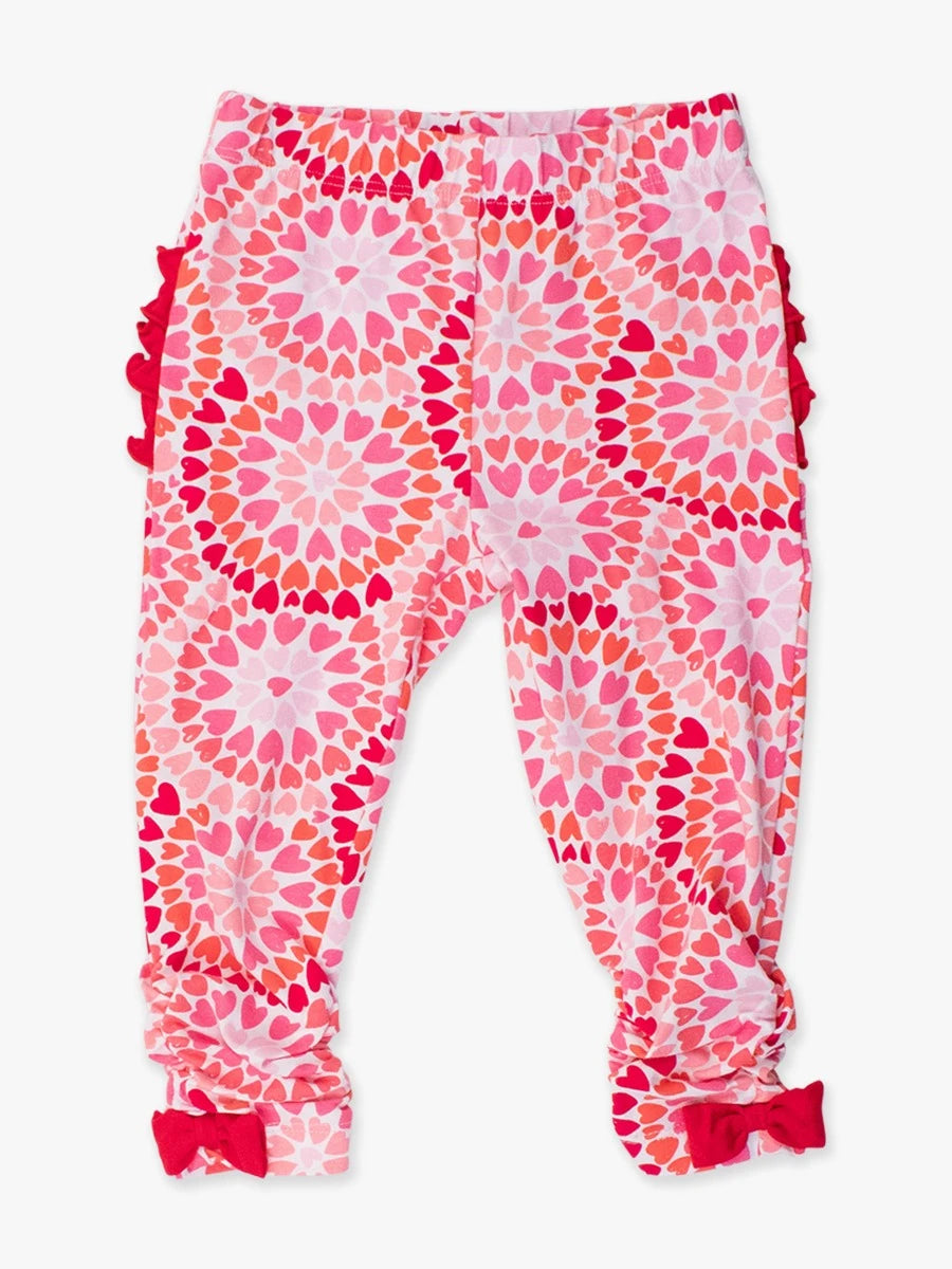 Pink Kaleidoscope Heart Leggings