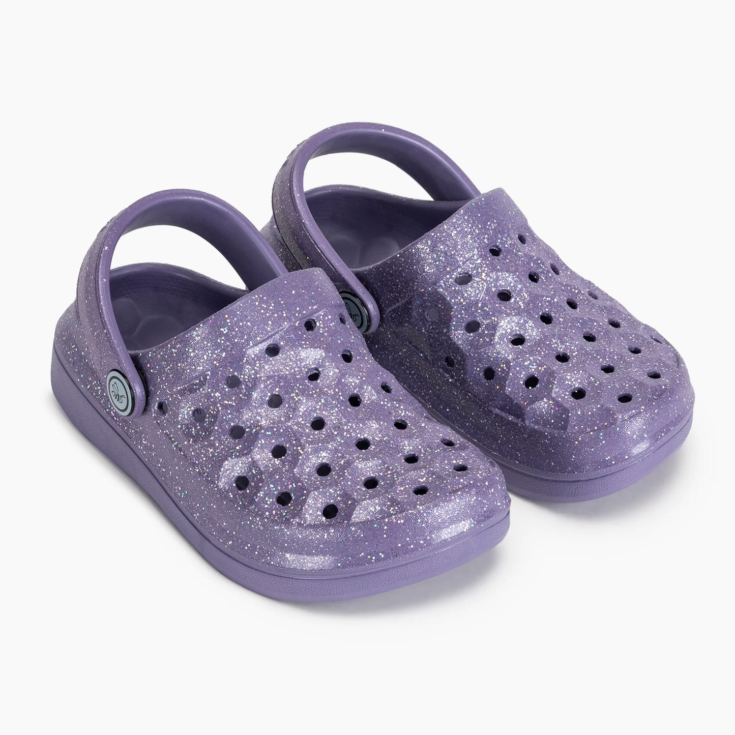 Kids Glitter Enchantment Purple Clog