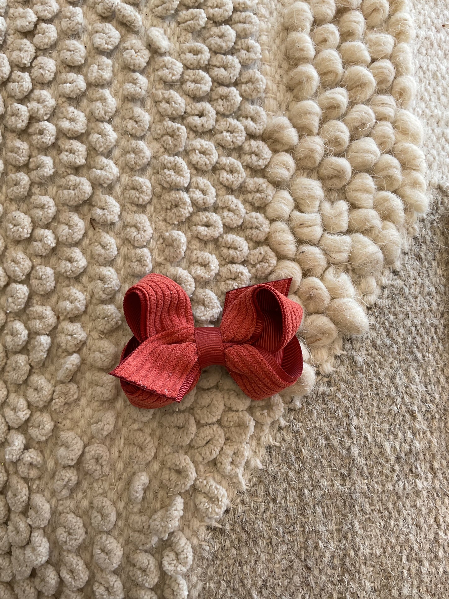 MINI CORDUROY/GG OVERLAY BOW