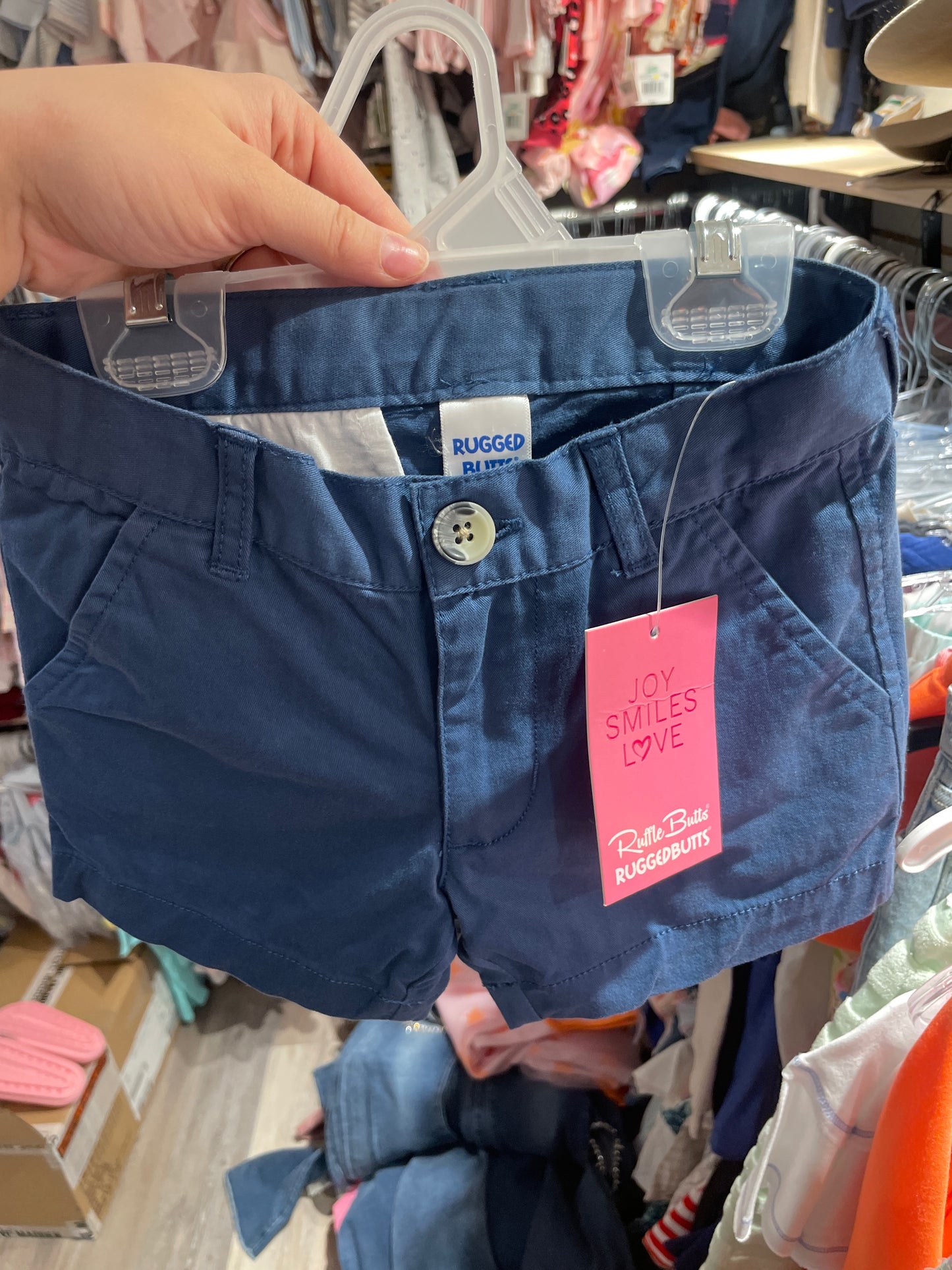 Indigo Stretch Chino Shorts