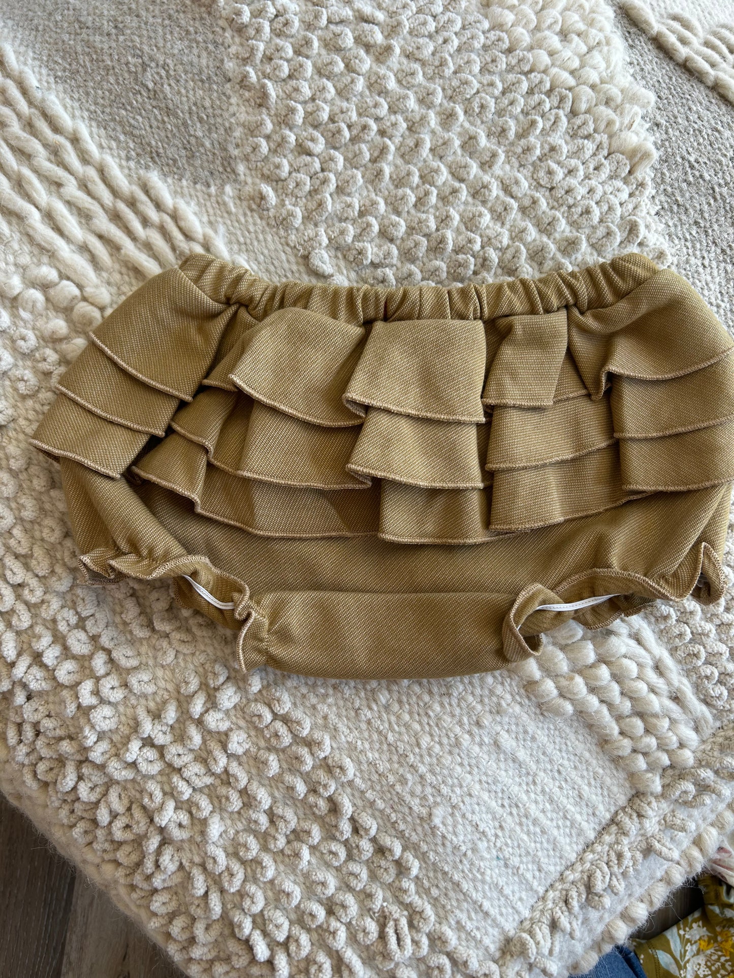 ORGANIC RUFFLE BLOOMER DENIM