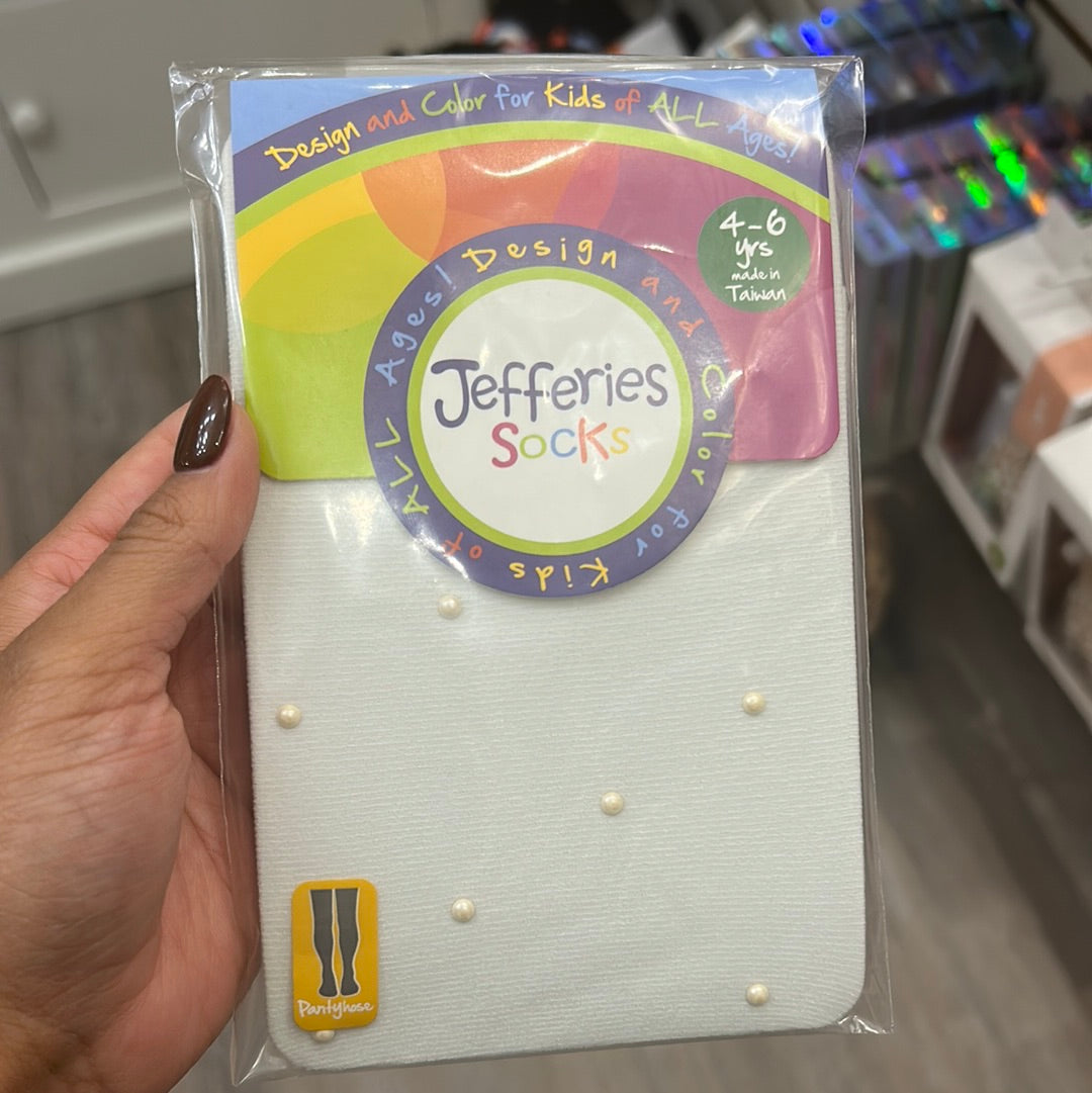 IVORY W/PEARLS PANTYHOSE