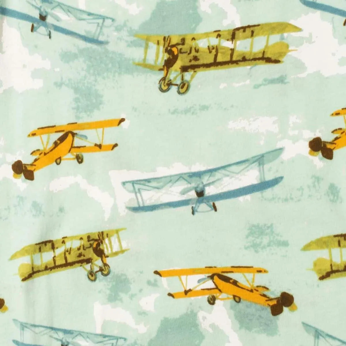 Organic Vintage Planes Swaddle