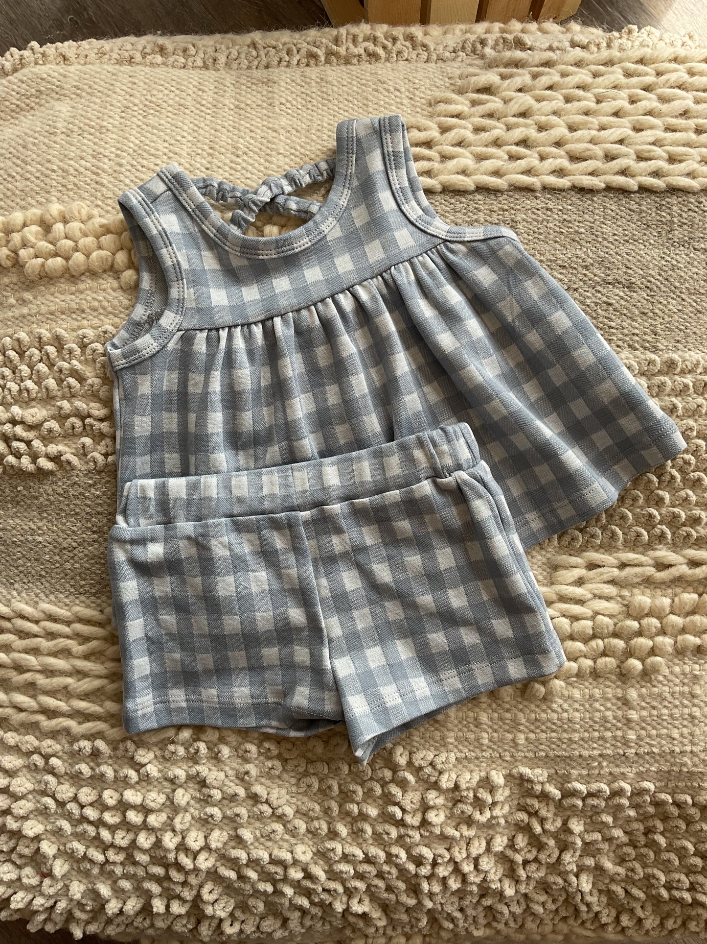 DARLING DEAREST PLAID KNIT SET