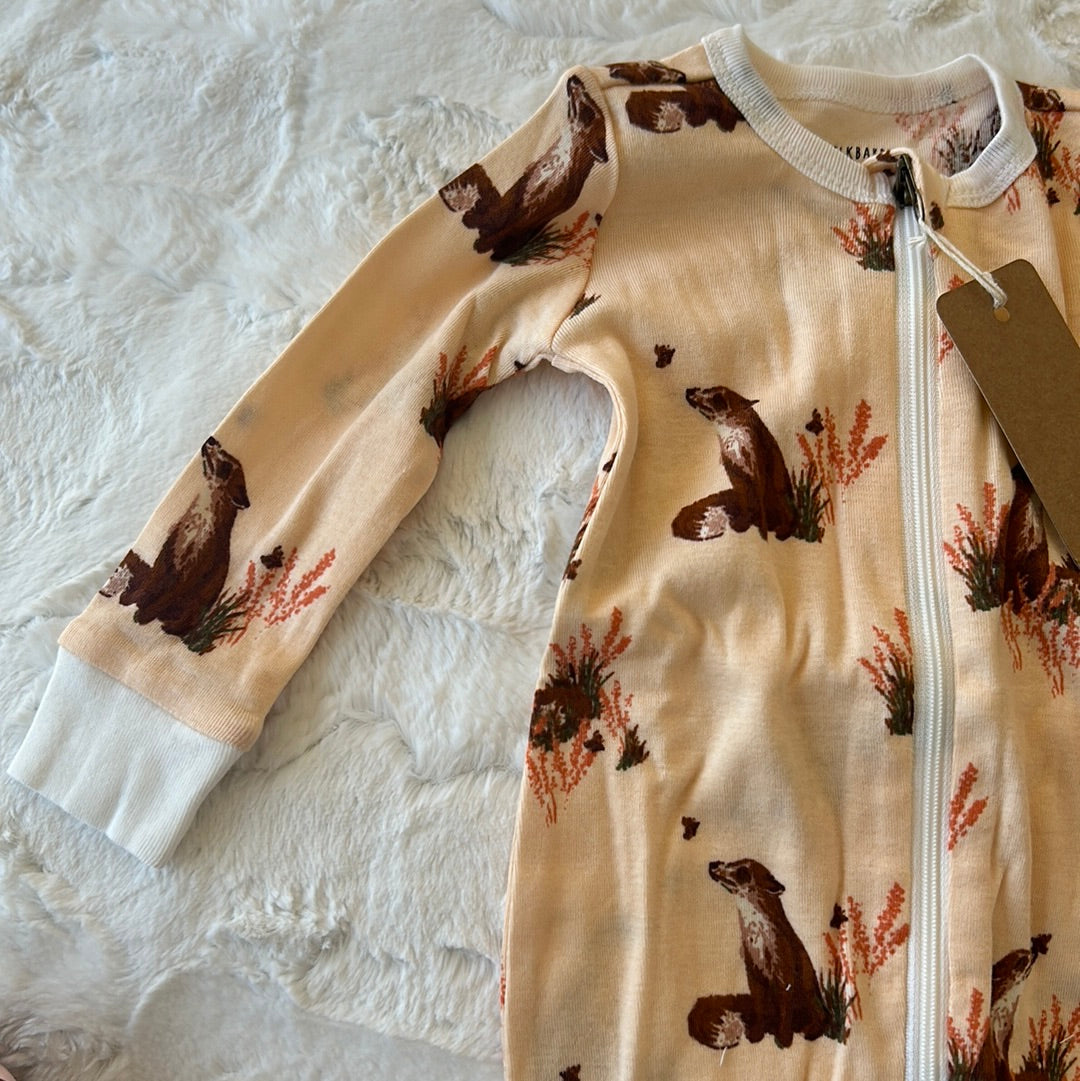 Floral Fox Organic Pajamas