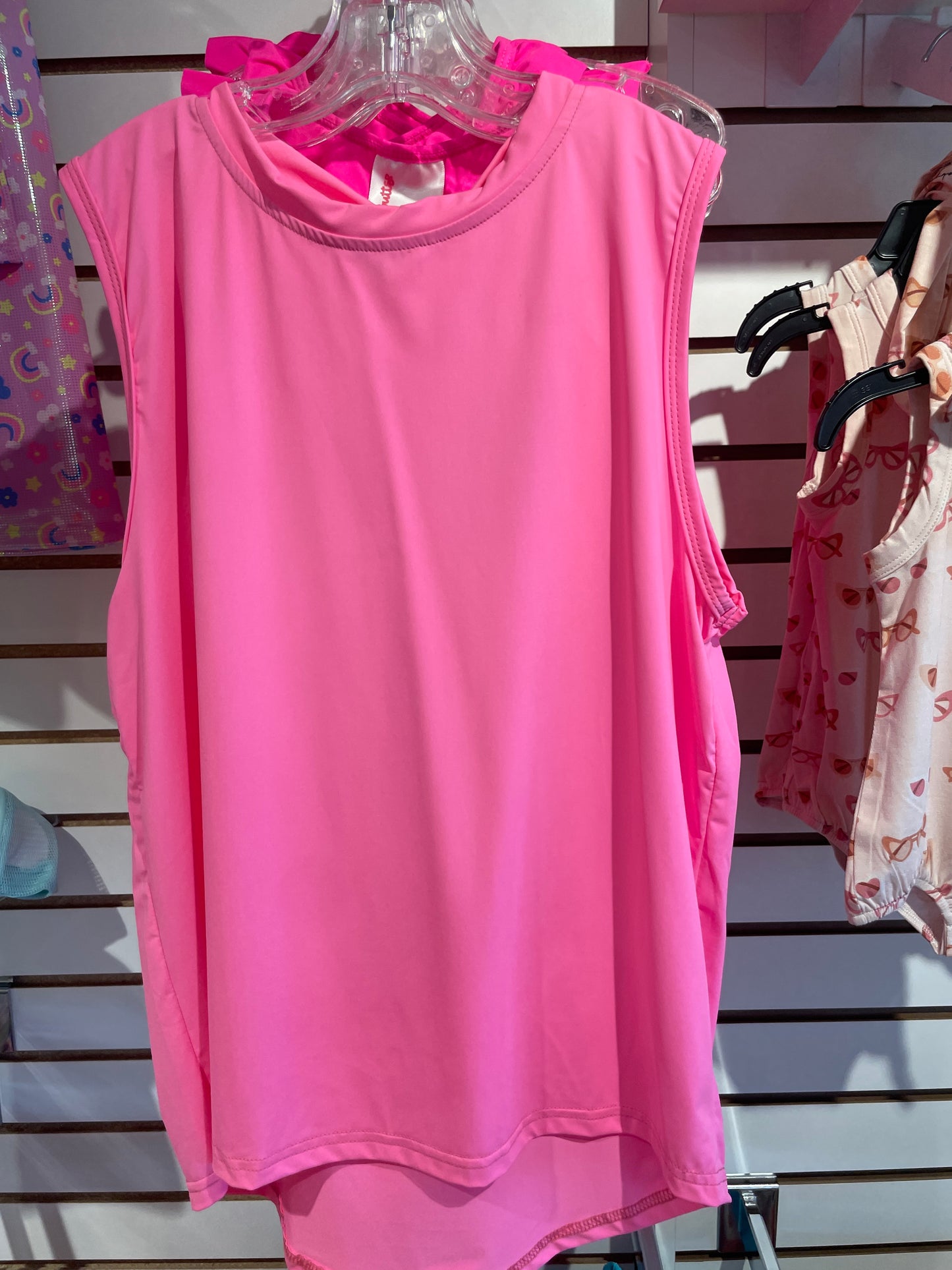 Hot Pink High Low Tank