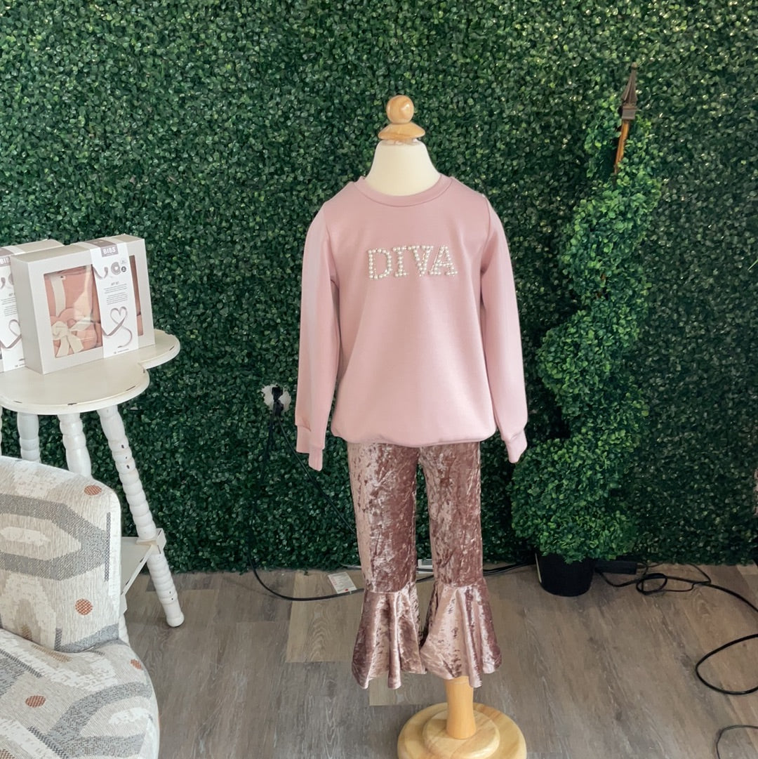 BLUSH "DIVA" SWEATSHIRT