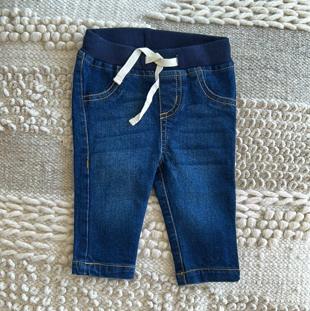 BOYS MEDIUM WASH PULL ON JEANS