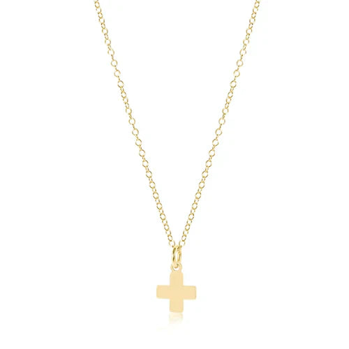 egirl 14" Necklace Gold - Signature Cross Gold Charm