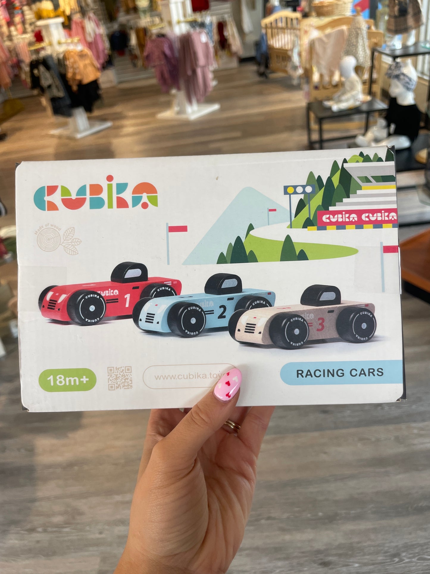 Wooden Toy Racing Cars