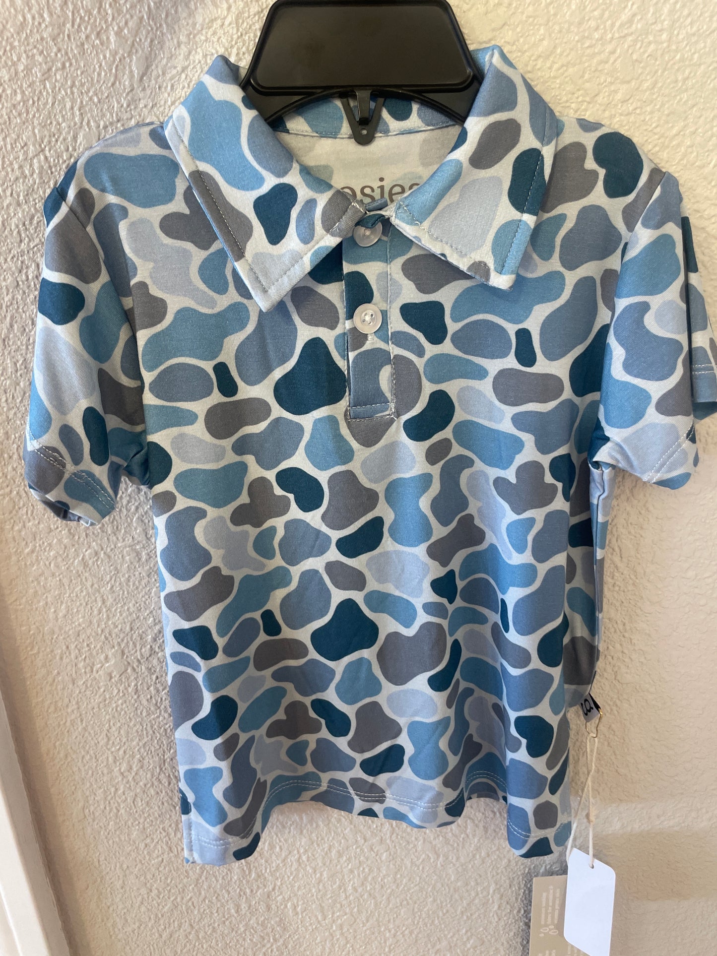 Watercolor Camo Polo