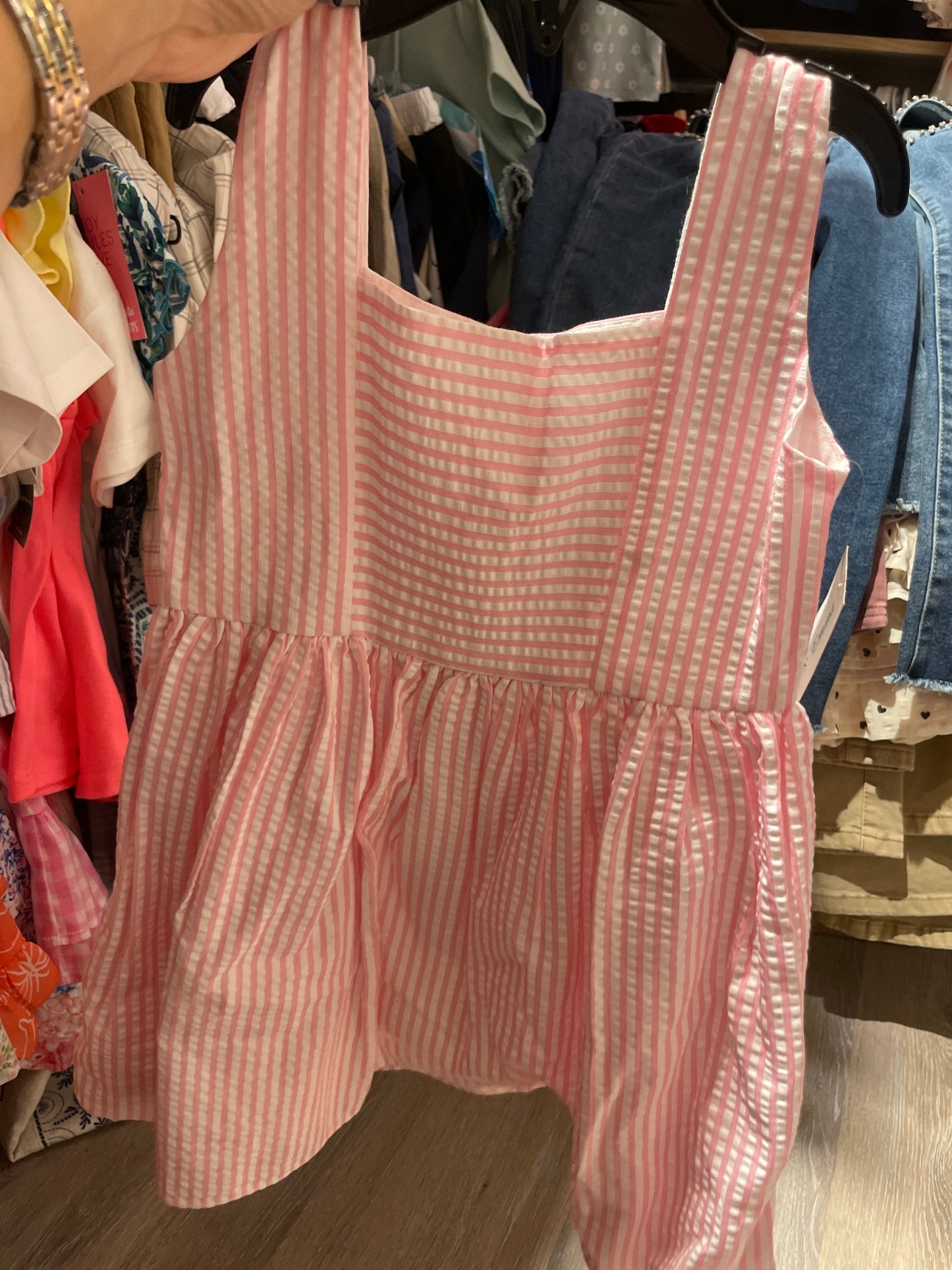 Seersucker Pink Dress