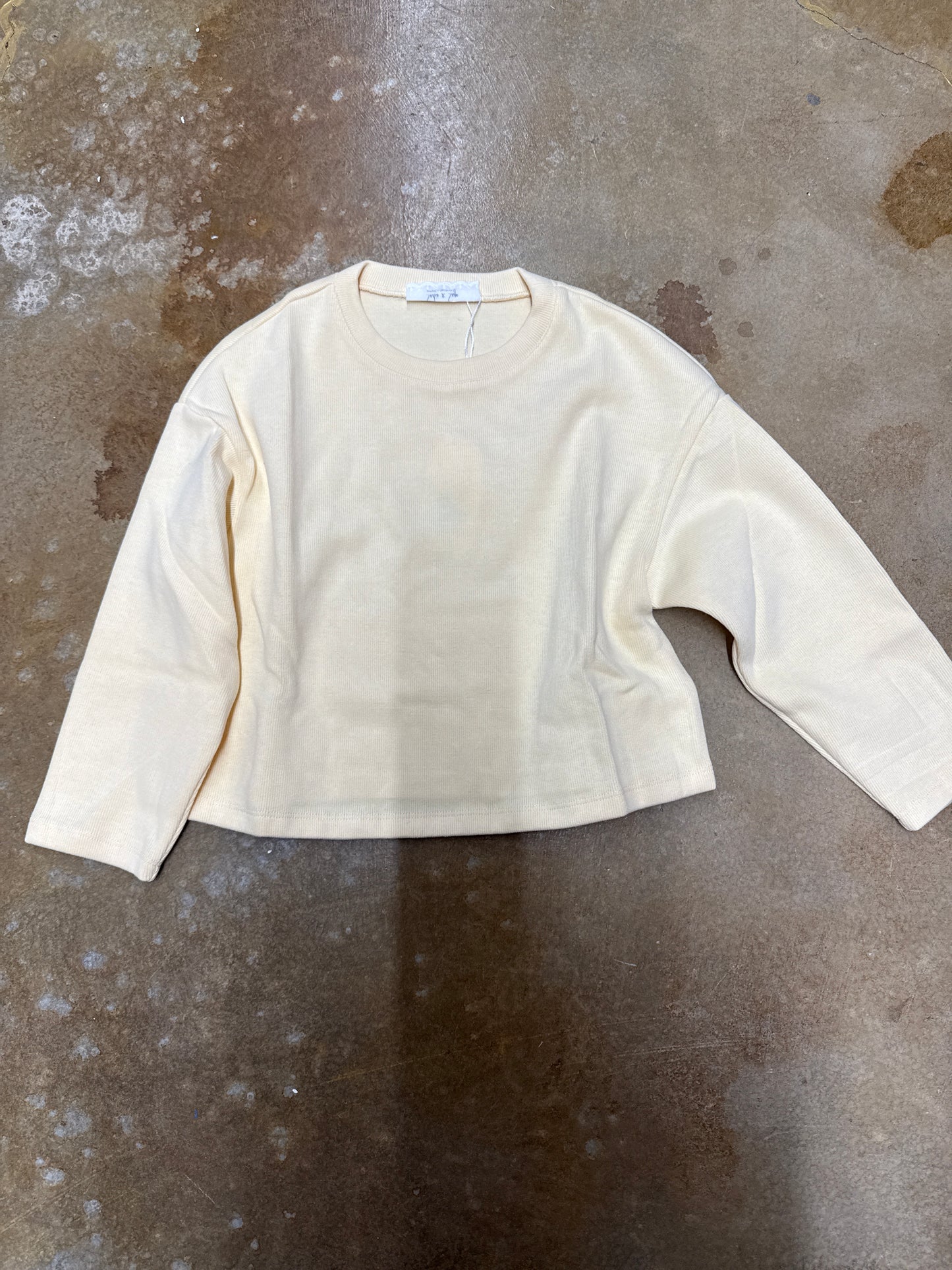 Tween Relaxed Stay Crewneck Knit Top