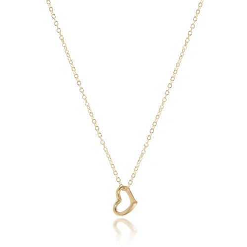 egirl 14" Necklace Gold - Love Gold Charm