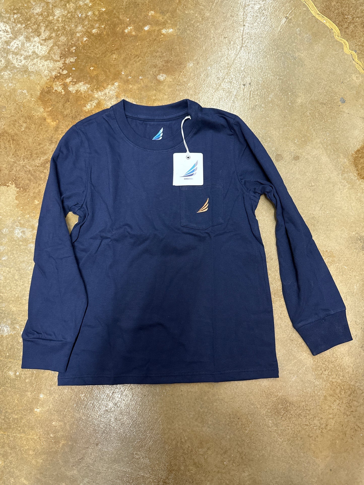 Asher Pima Cotton Navy Antlers Graphic Top