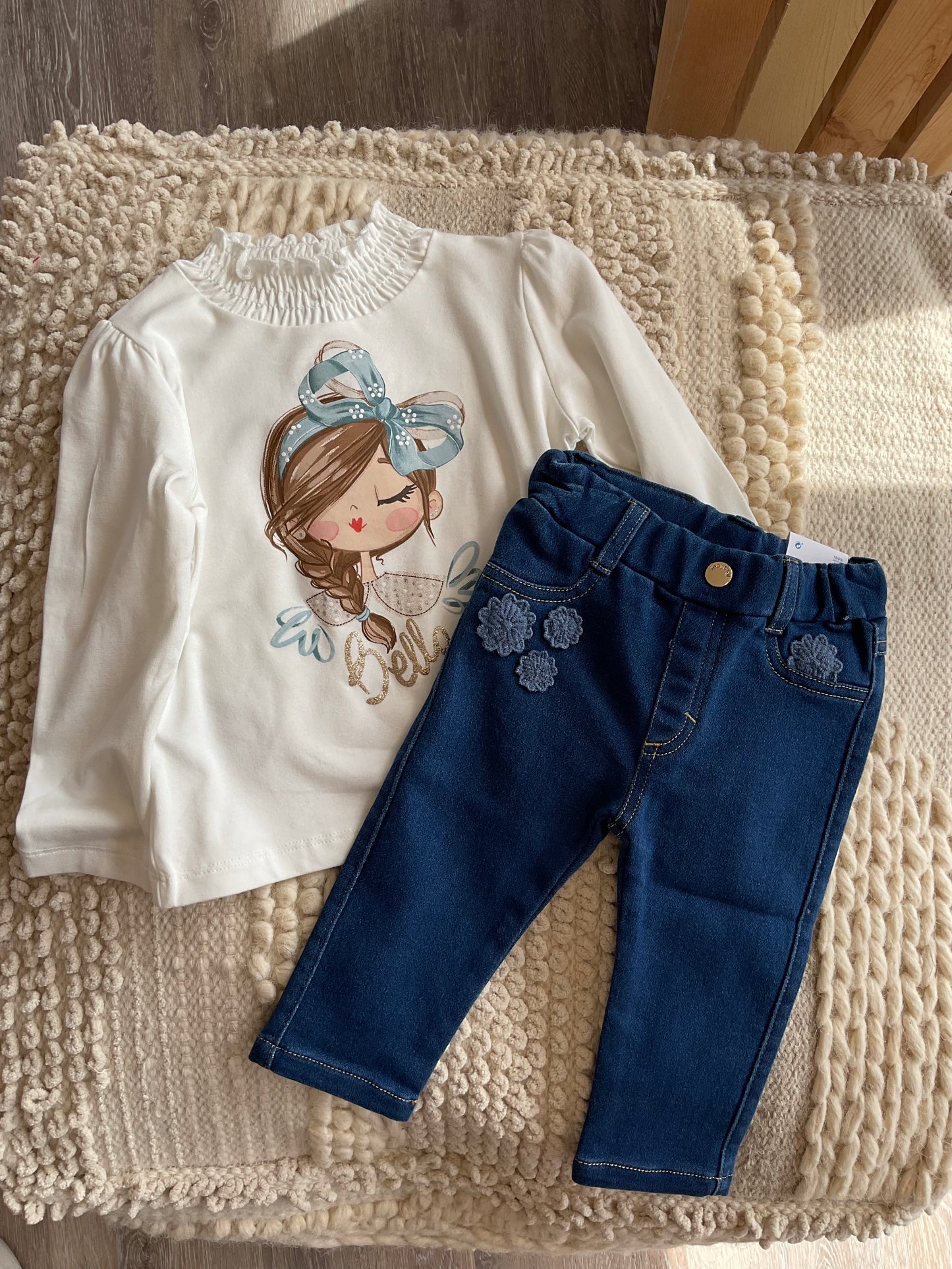 LONG KNIT DENIM PANT