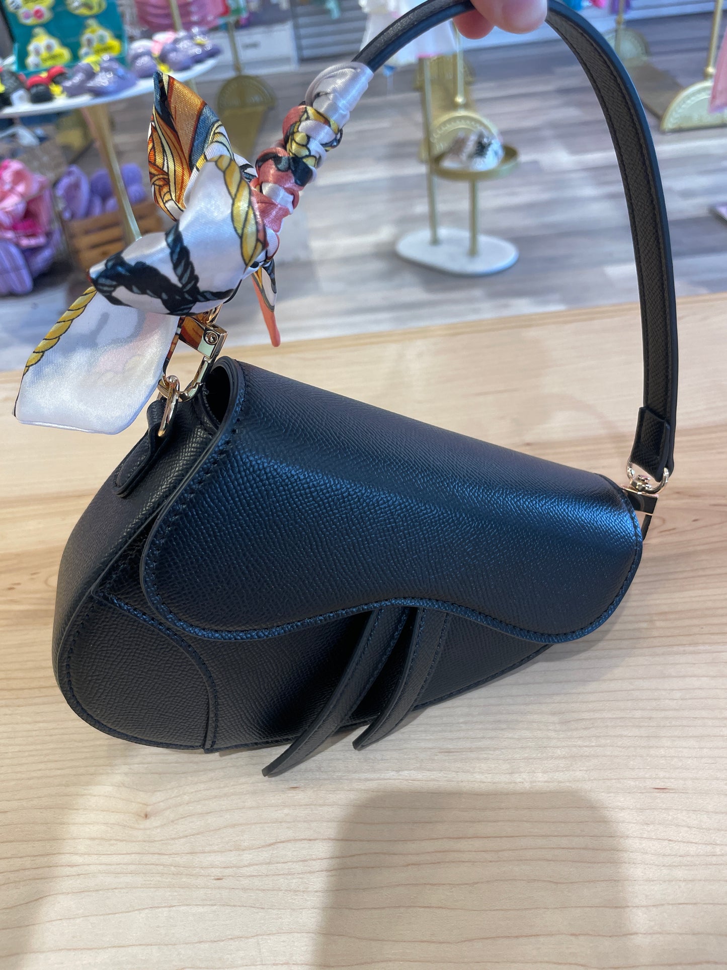 Saddle Purse w/ Scarf