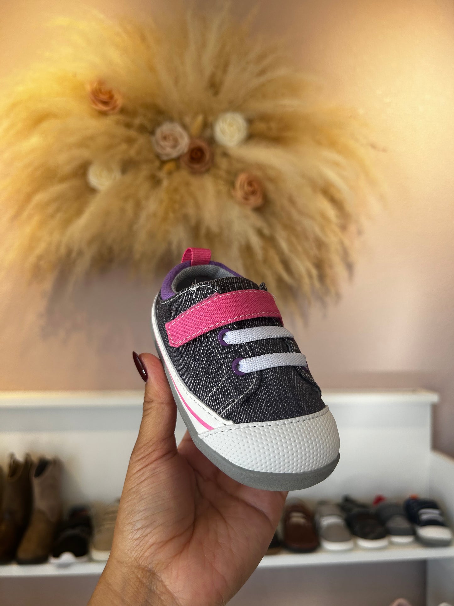 STEVIE II INF GRAY/PINK