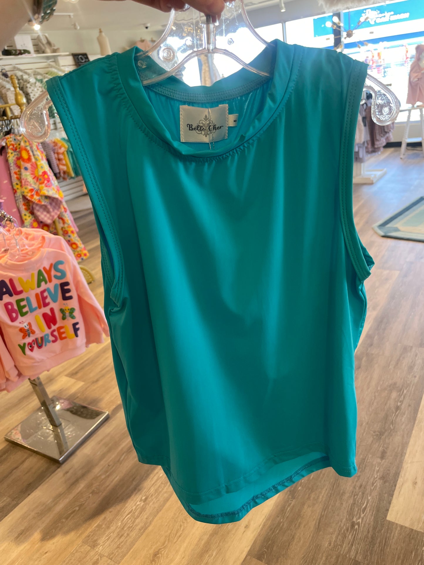 Bright Blue High Low Tank