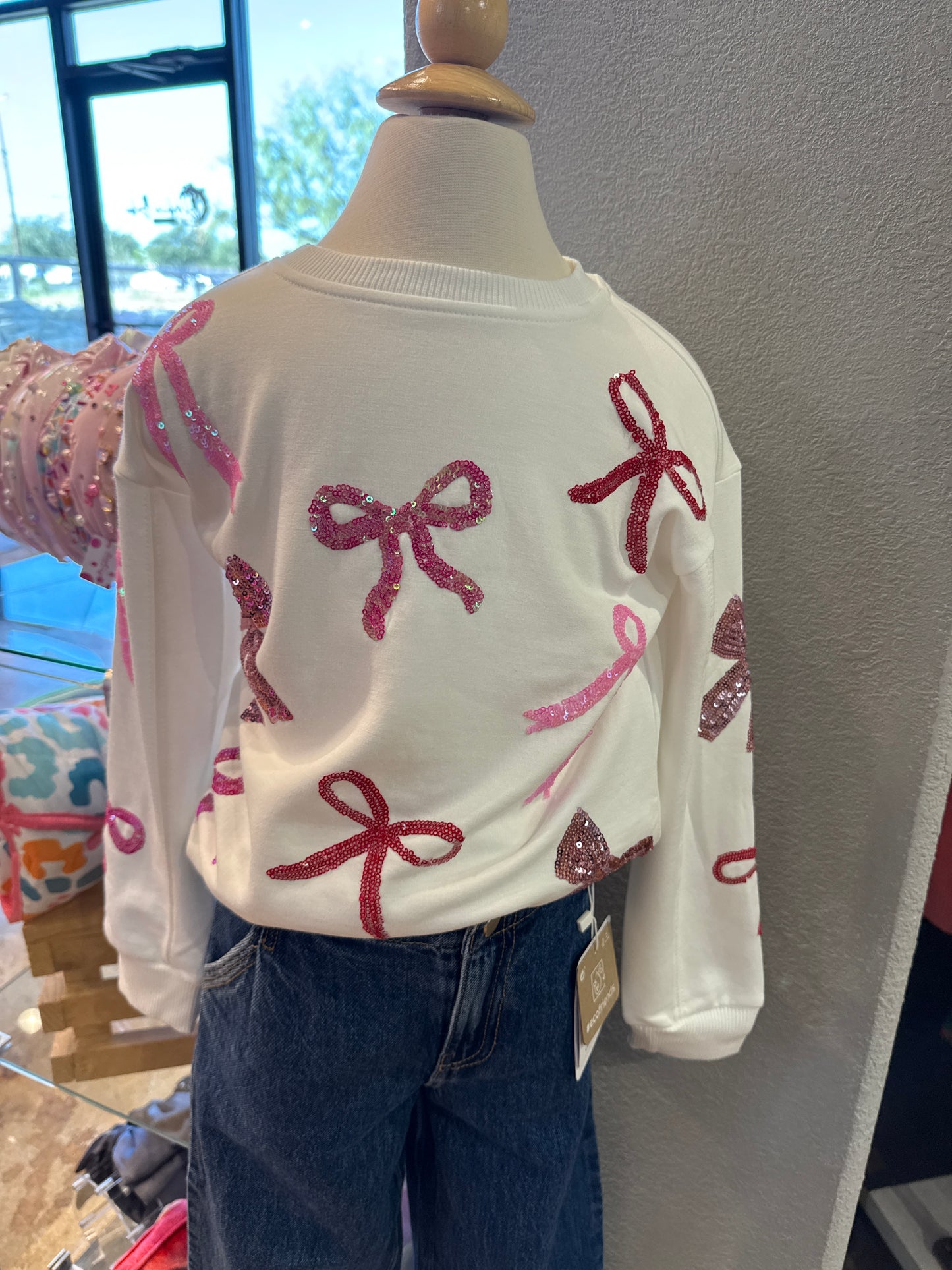 Sarah Bows Sweatshirt