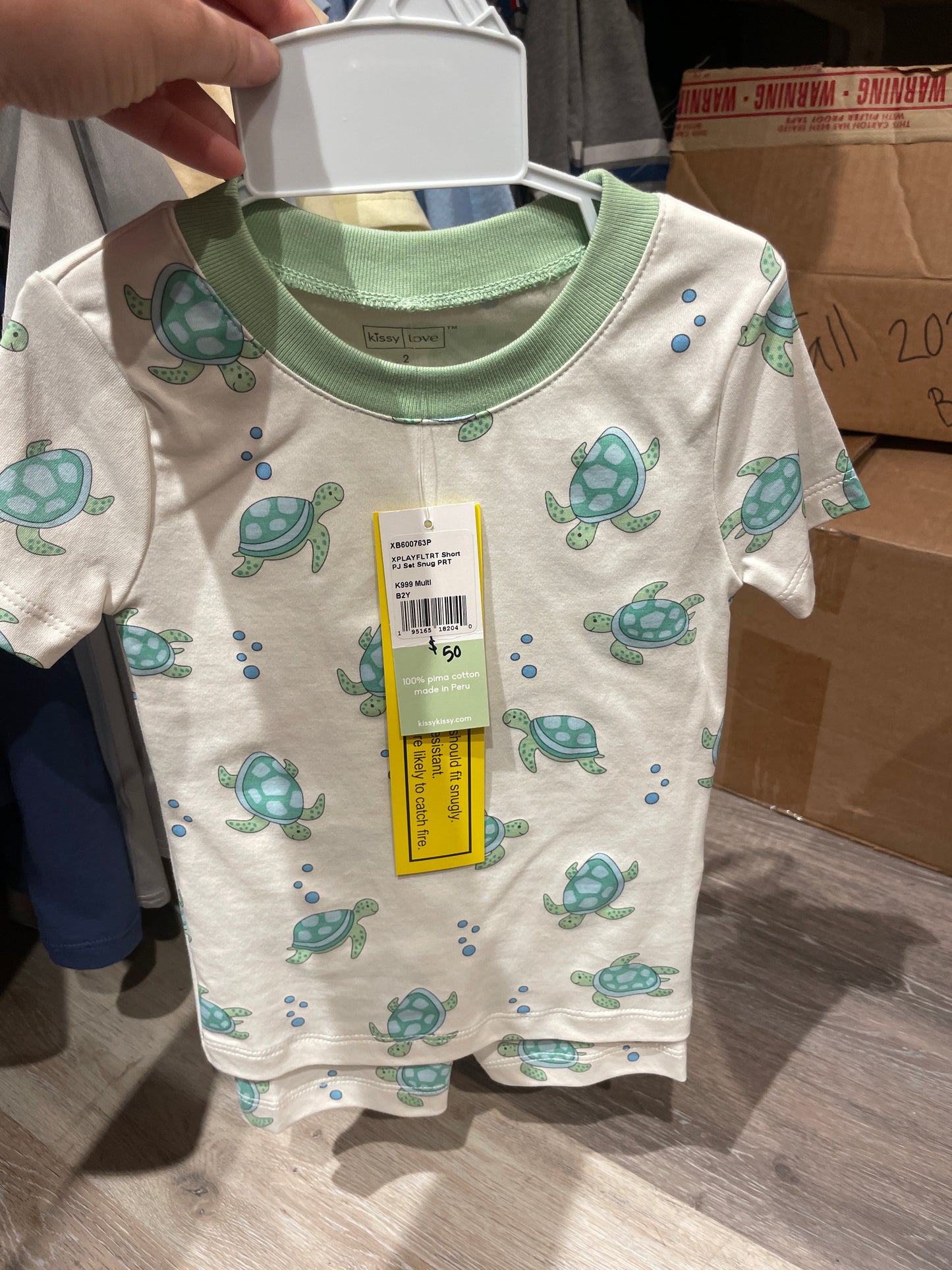 SHORT PJ SET SNUG PRT