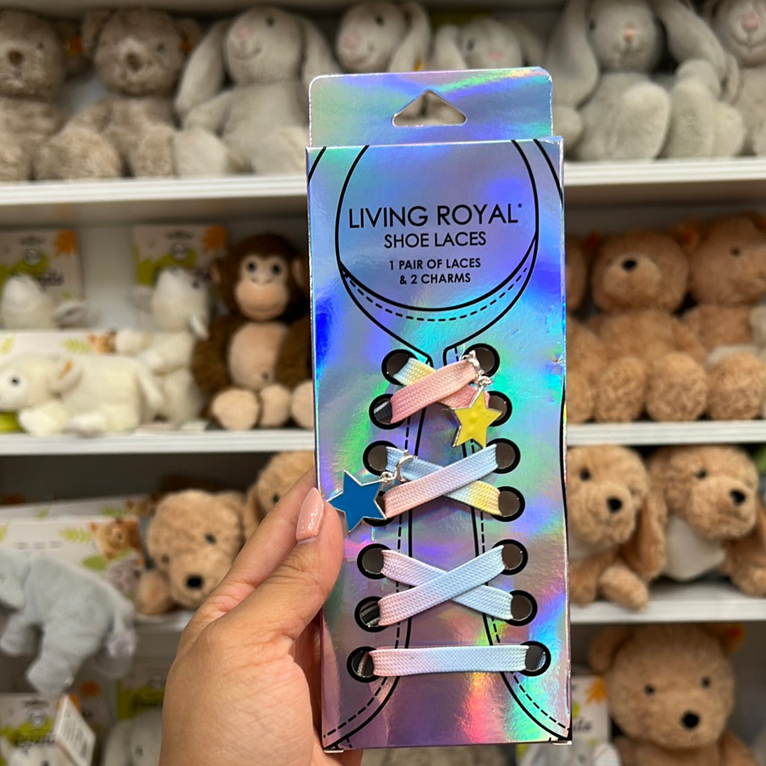 STAR SHOE LACES AND CHARM SET