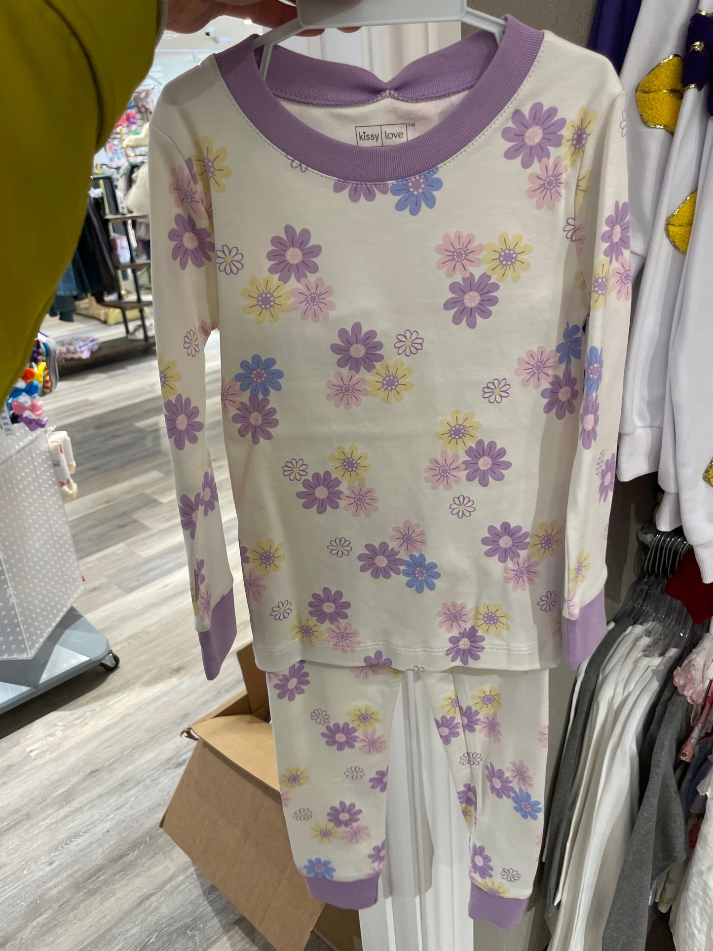 PURPLE FLORAL PAJAMA SET