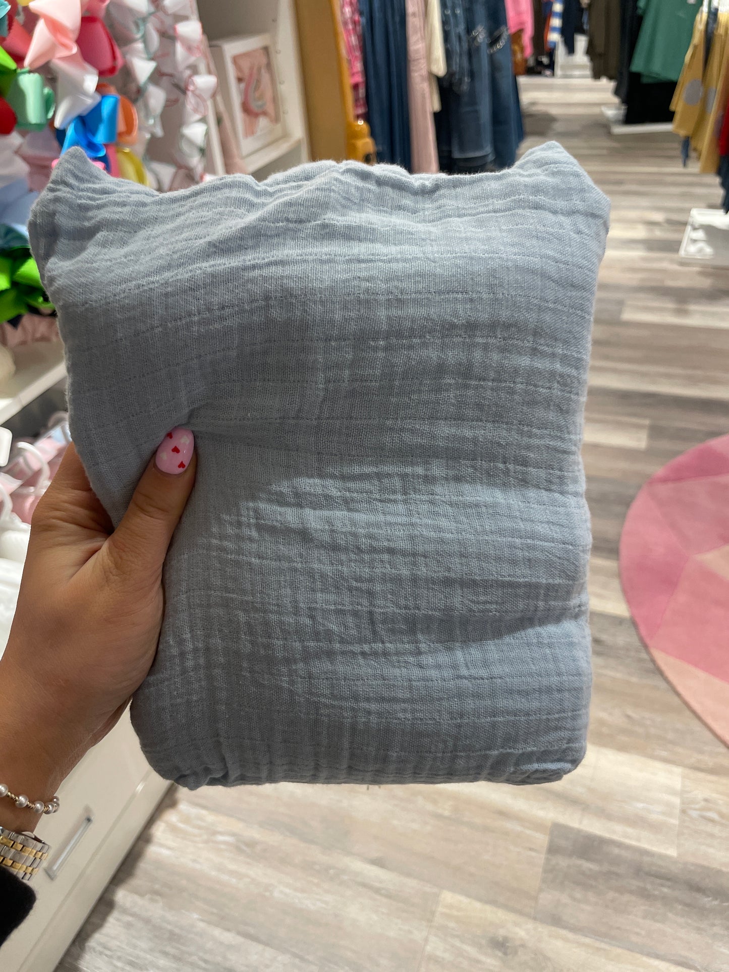 BABY BLUE MUSLIM SWADDLE