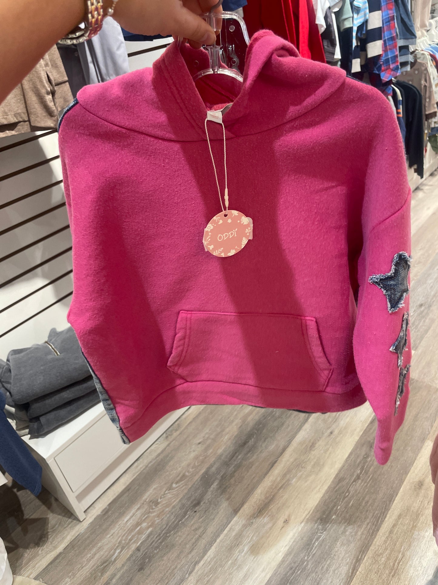 WASHED OVERSIZED PINK SWEATSHIRT