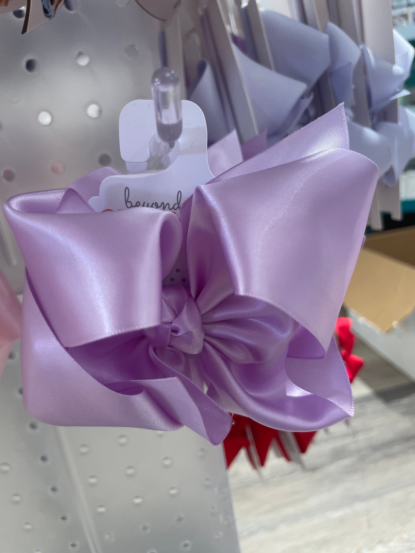 5.5" Huge Size Satin Bow W/ Alligator Clip
