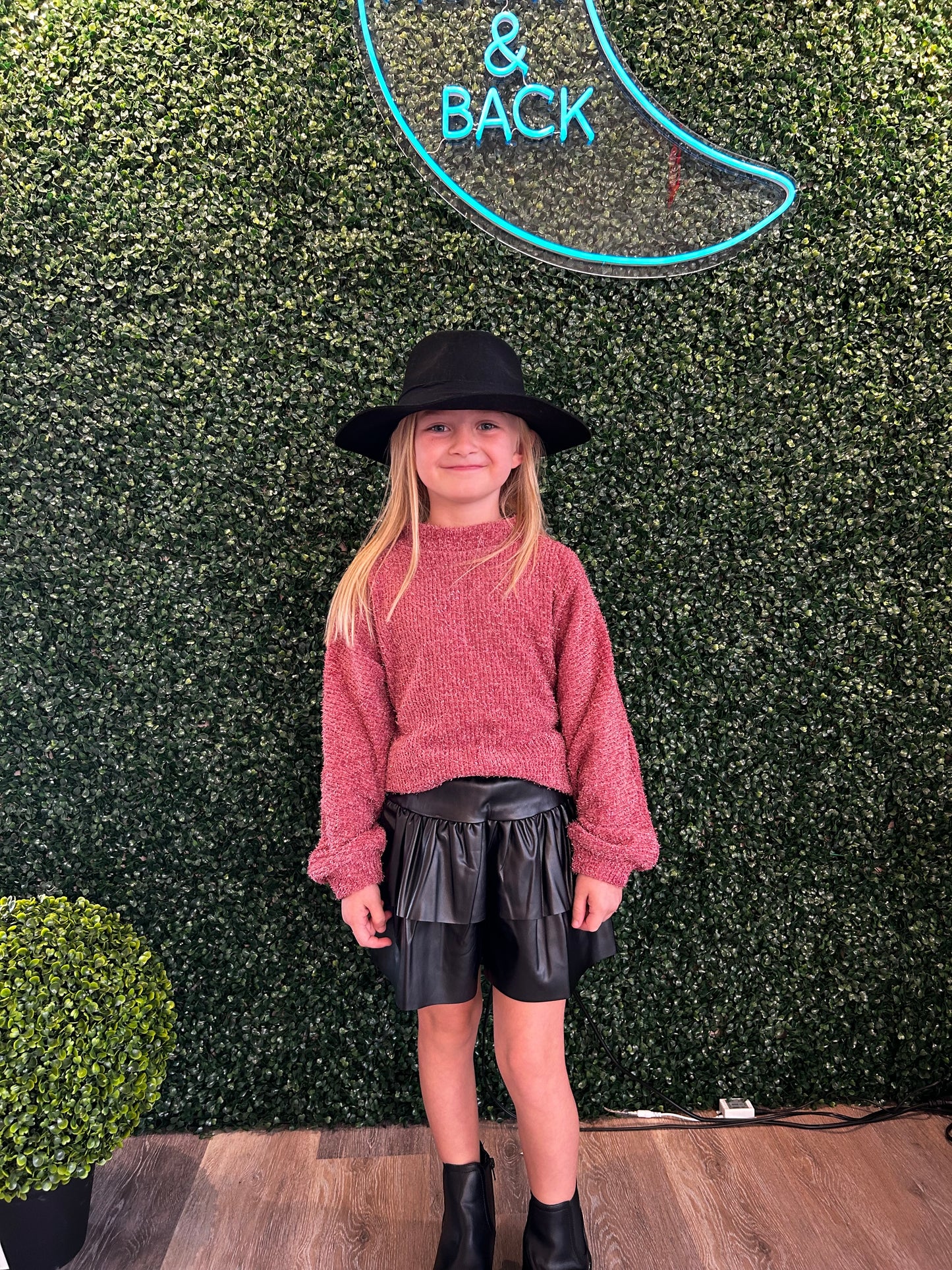 ROSE SHIMMER SWEATER