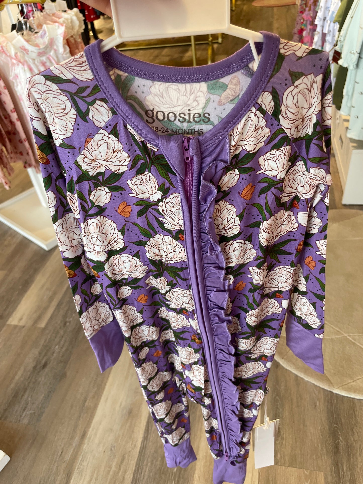PEONIES LS ZIP PJ