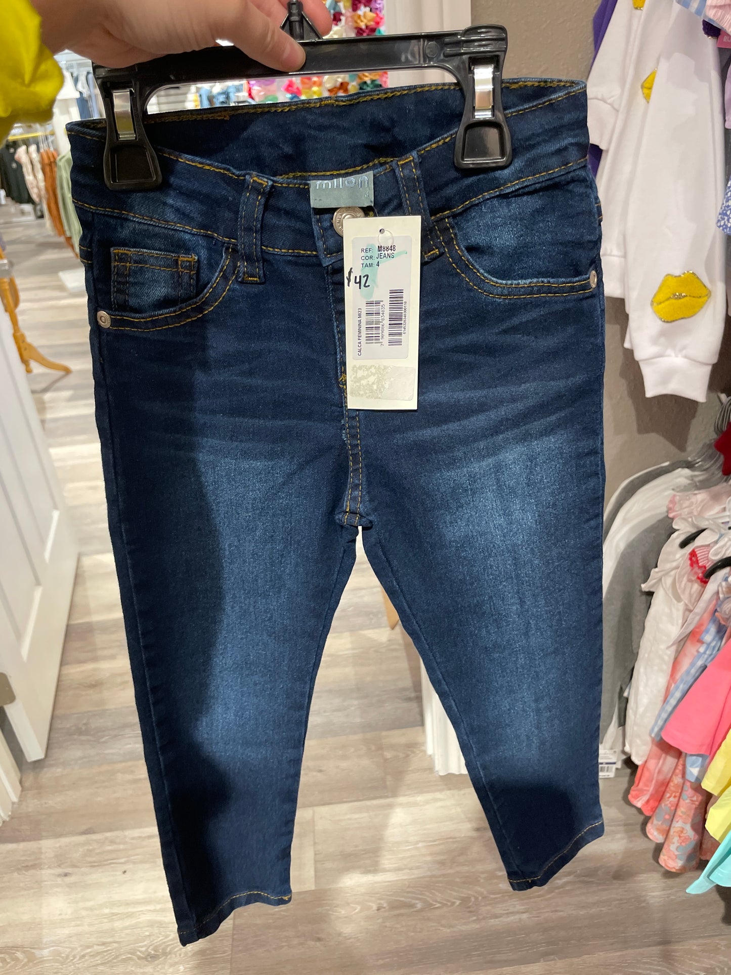 DARK BLUE SKINNY JEANS