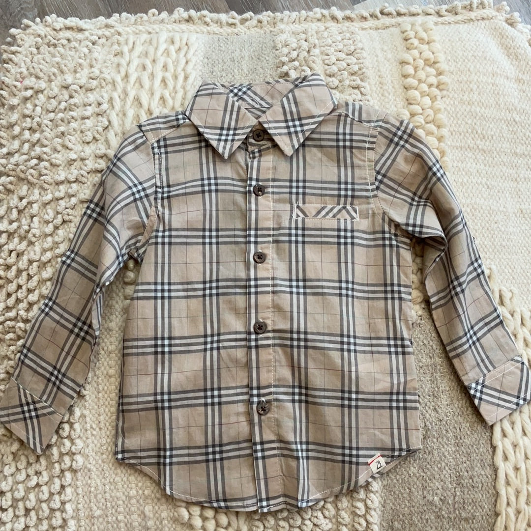 TAN PLAID ATWOOD WOVEN SHIRT