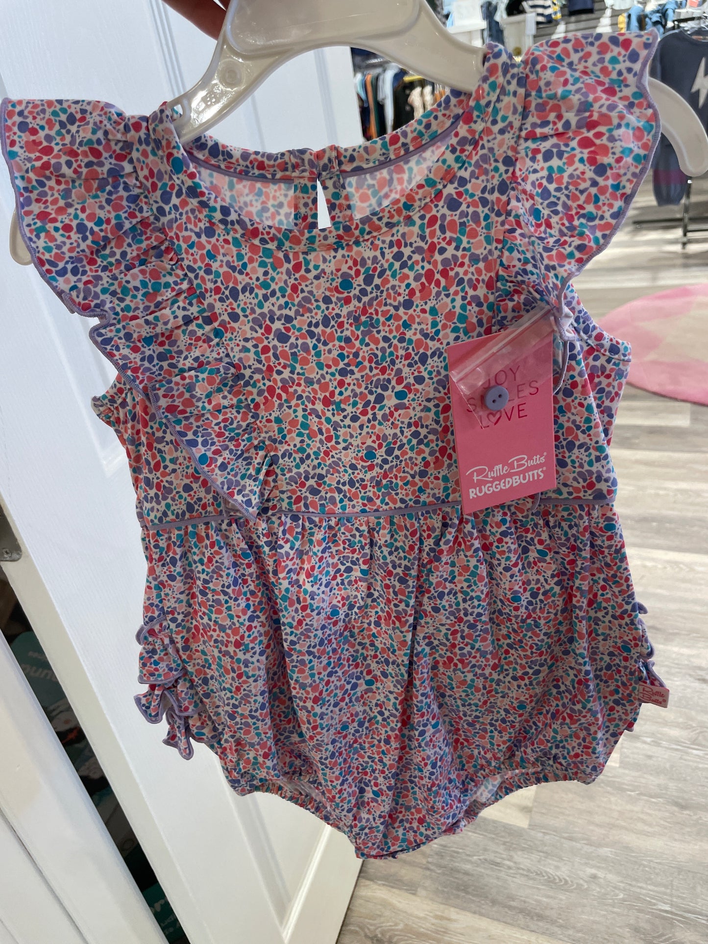 Shimmer Knit Waterfall Romper