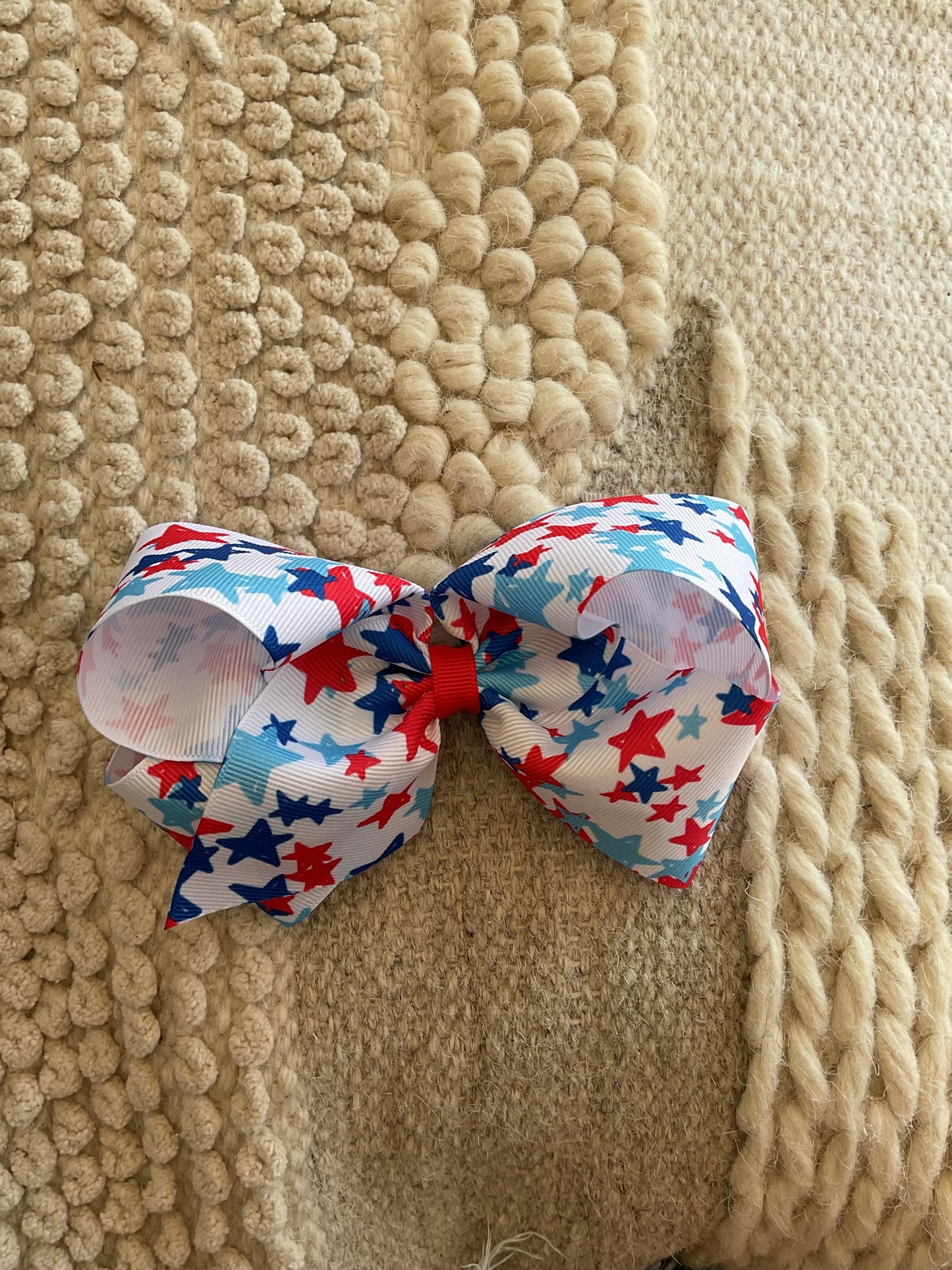 King Patriotic Print GG Bow