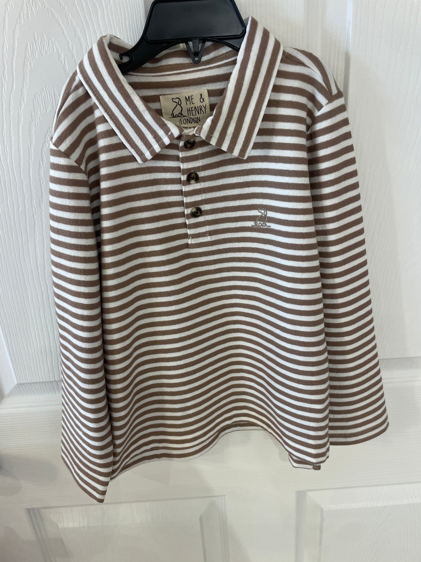 Tan/White Spencer Polo