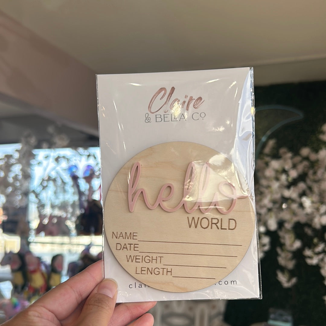 HELLO WORLD ANNOUNCEMENT