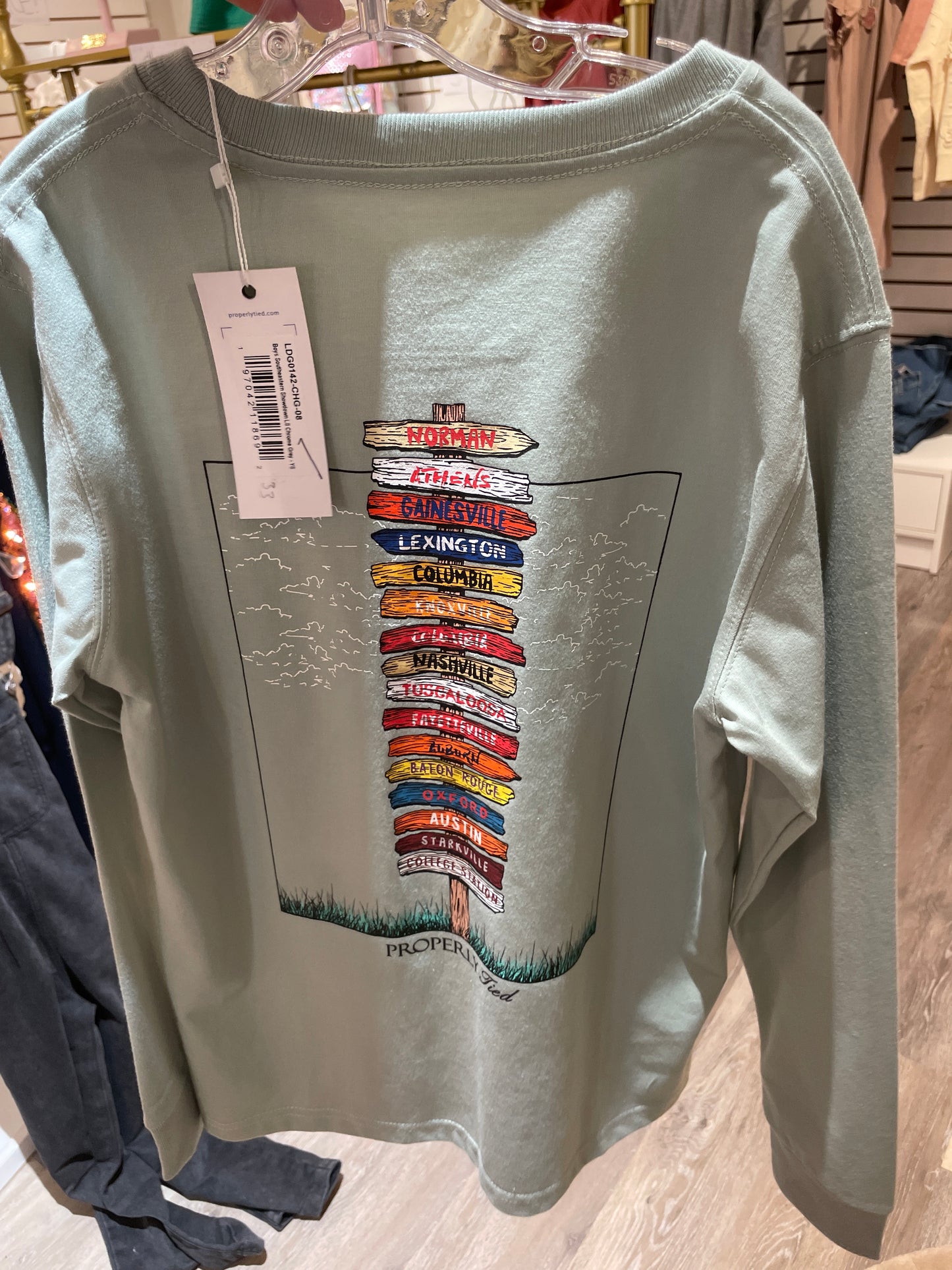 Boys Southeastern Showdown LS Chrome Grey